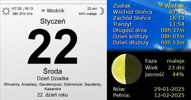 22 Stycznia 2025 - Dzień Dziadka. Kartka z Kalendarza