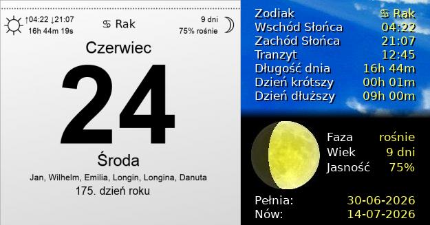 24 Czerwca 2026 - Dzień Przytulania. Kartka z Kalendarza