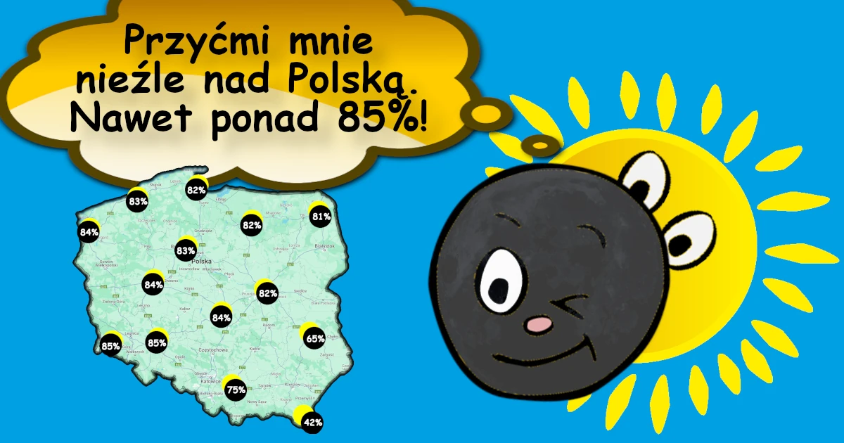 Zaćmienie Słońca nad Polską 12 sierpnia 2026