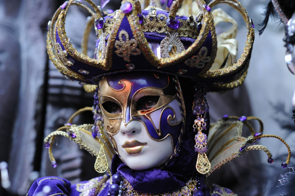 Karnawał (Zapusty) - Maska Karnawałowa z Karnawału w Wenecji